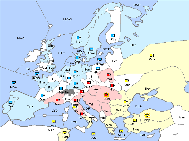 Map Winter 1918 Adjustment