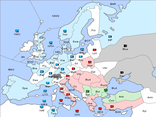 Map Winter 1912 Adjustment