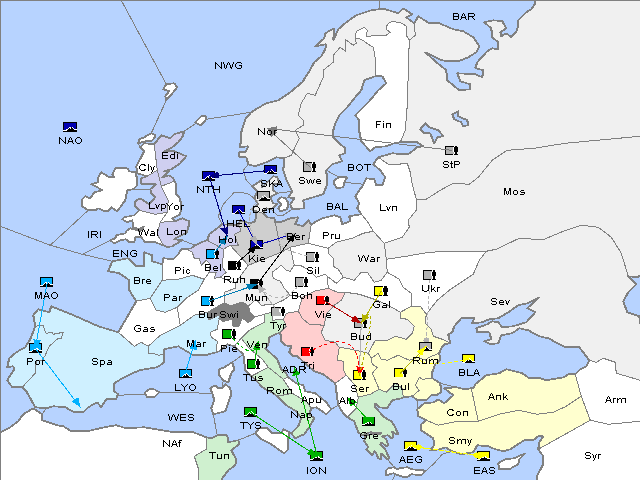 Map Fall 1905 Movement