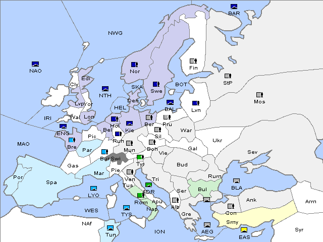 Map Fall 1910 Movement