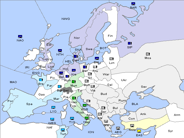 Map Fall 1911 Movement