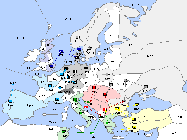 Map Spring 1903 Movement