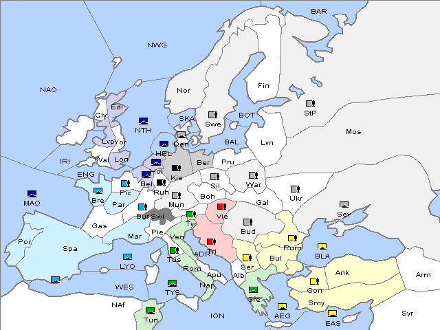 Map Spring 1905 Movement