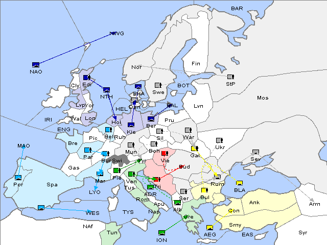 Map Spring 1906 Movement