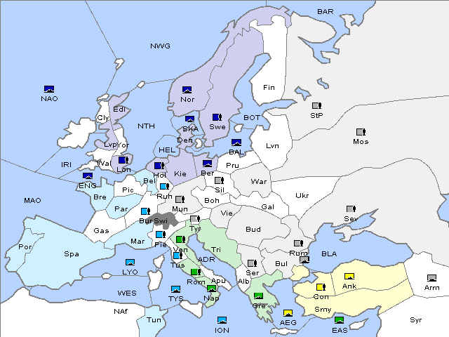 Map Spring 1908 Movement