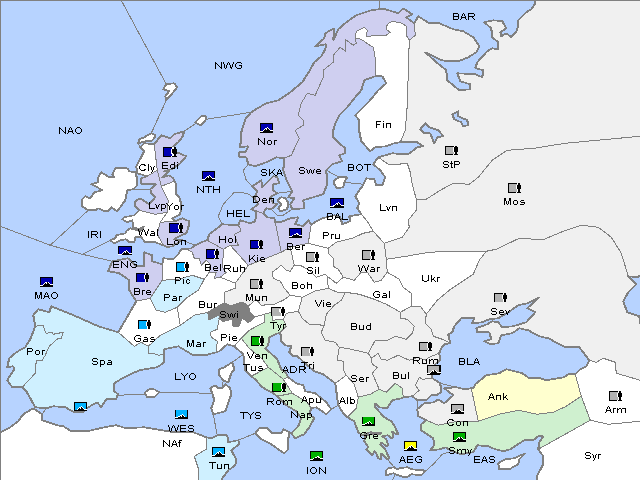 Map Spring 1909 Movement