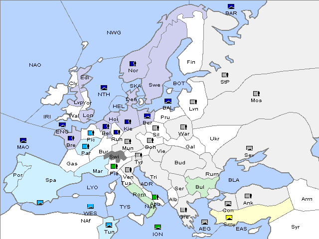Map Spring 1910 Movement