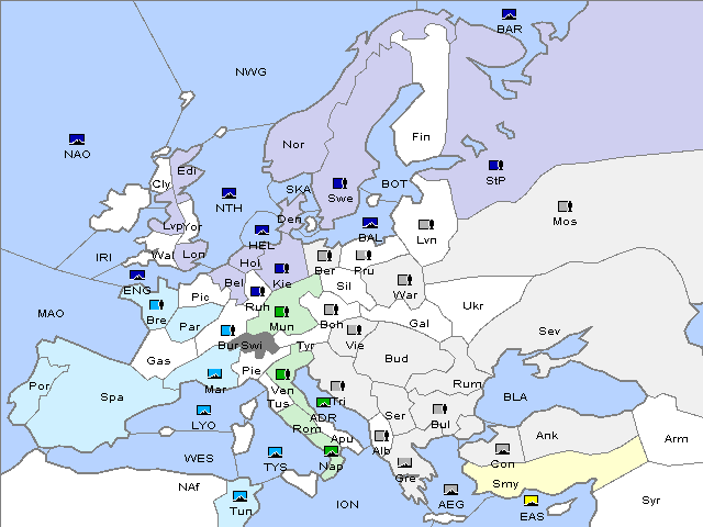 Map Spring 1911 Movement