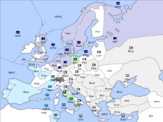 Map Spring 1913 Movement