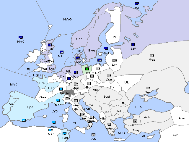 Map Spring 1914 Movement