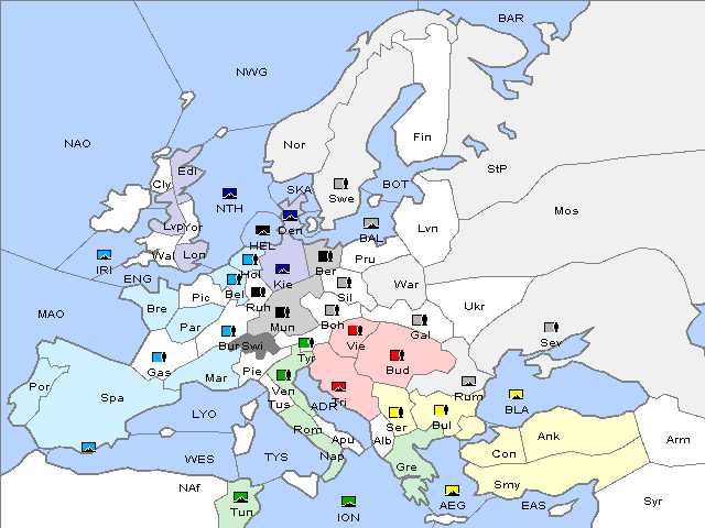 Map Winter 1903 Adjustment