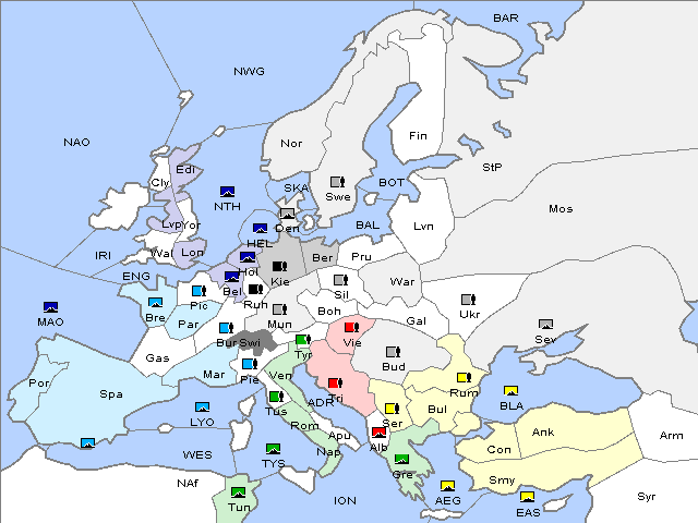 Map Winter 1904 Adjustment