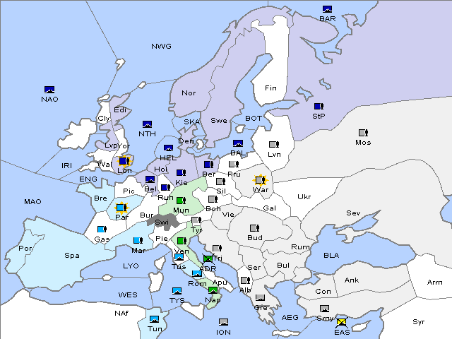 Map Winter 1911 Adjustment
