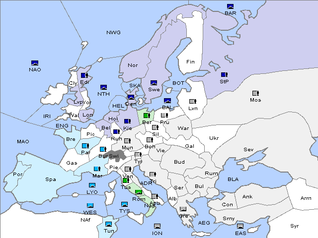 Map Winter 1912 Adjustment