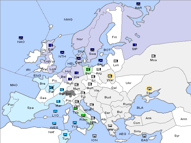Map Winter 1912 Adjustment