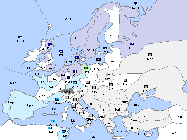 Map Winter 1914 Adjustment
