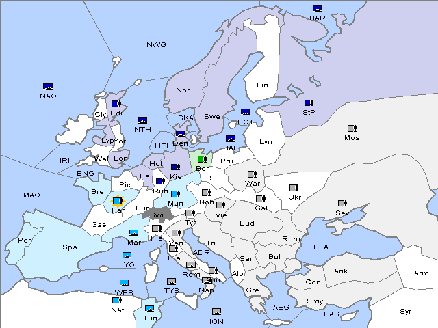 Map Winter 1914 Adjustment