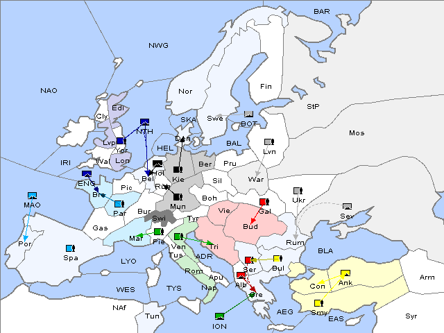 Map Fall 1901 Movement