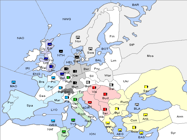 Map Spring 1904 Movement