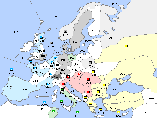Map Spring 1907 Movement