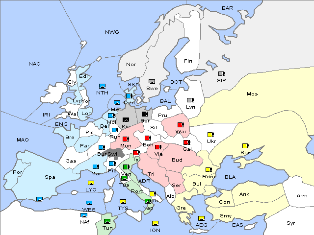 Map Spring 1909 Movement