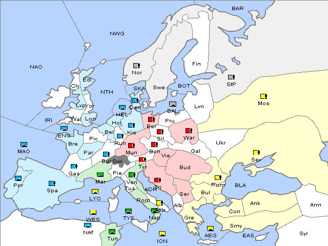 Map Spring 1910 Movement