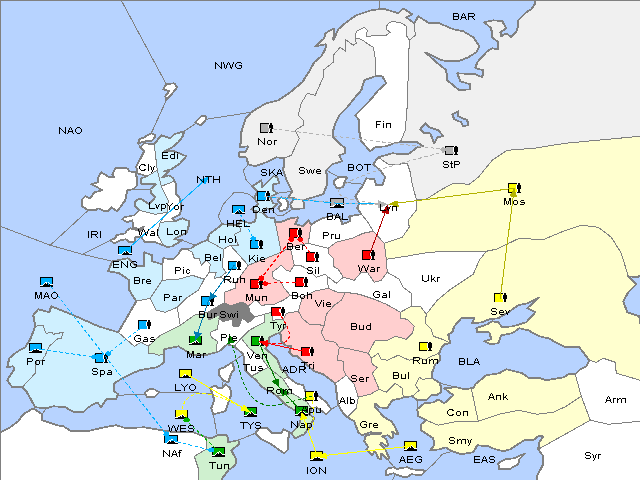 Map Spring 1910 Movement