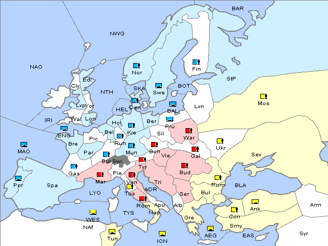 Map Spring 1919 Movement