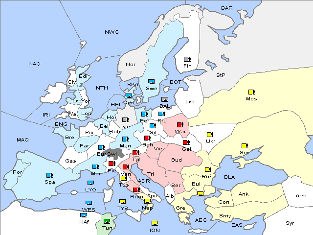 Map Winter 1912 Adjustment