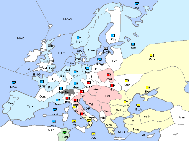 Map Winter 1916 Adjustment