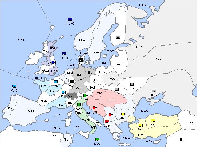 Map Fall 1901 Movement