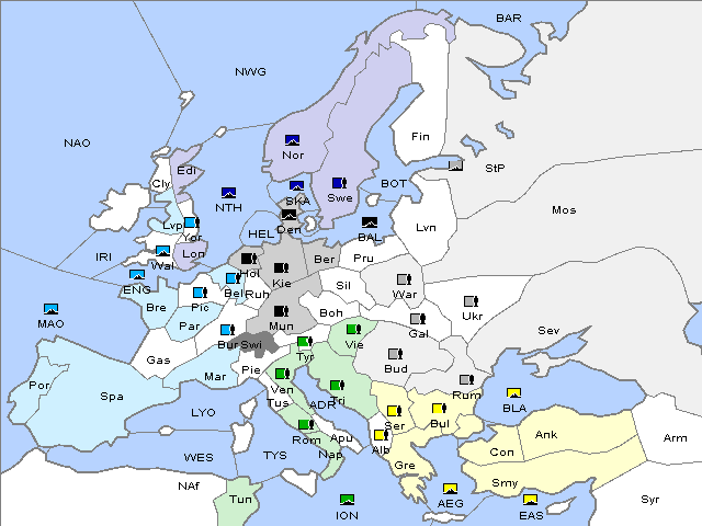 Map Fall 1904 Movement
