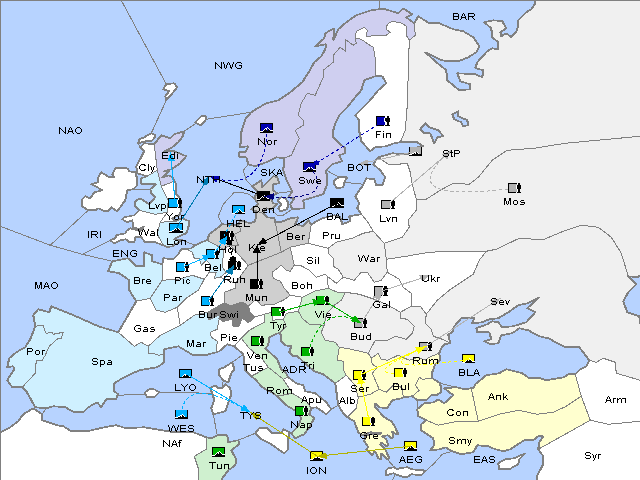 Map Fall 1905 Movement
