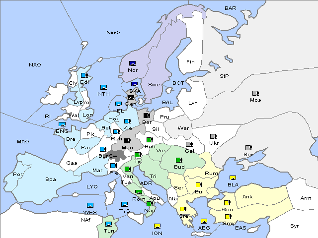 Map Fall 1907 Movement