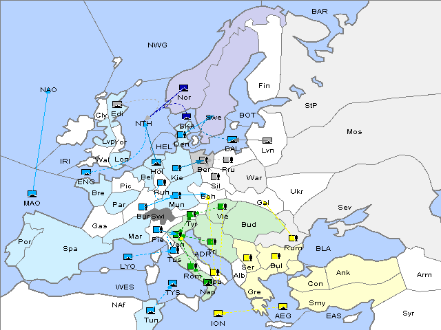 Map Fall 1909 Movement