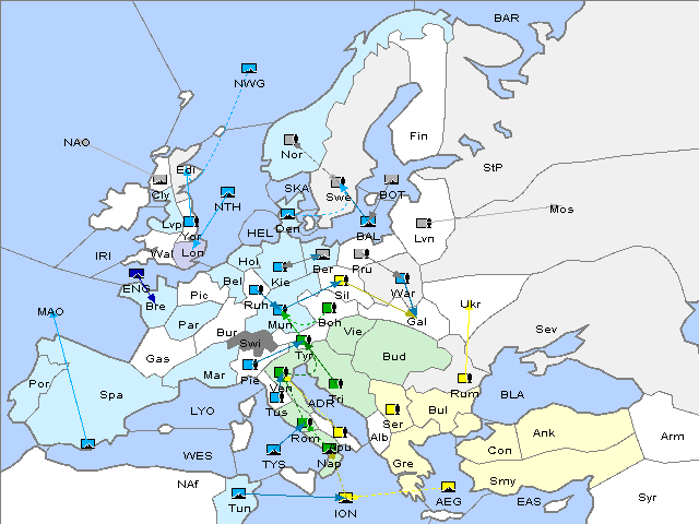 Map Fall 1911 Movement