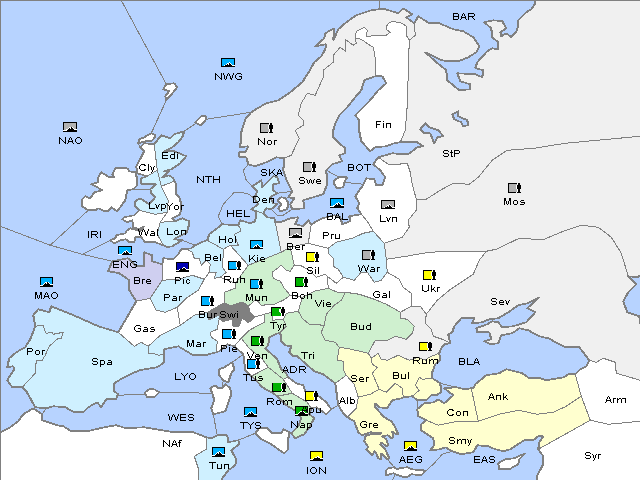 Map Fall 1912 Movement