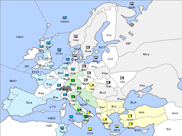Map Fall 1916 Movement