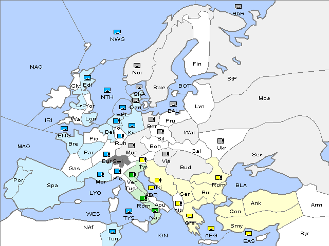 Map Fall 1919 Movement