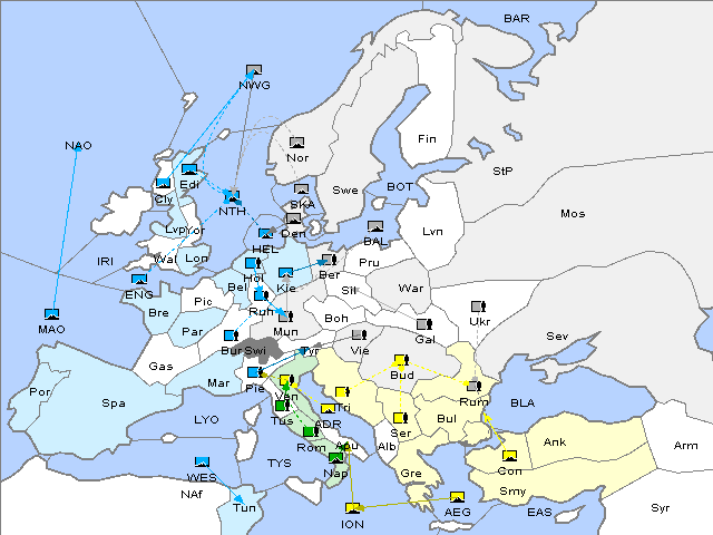 Map Fall 1920 Movement