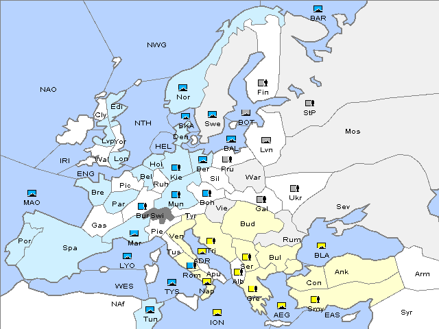 Map Fall 1924 Movement