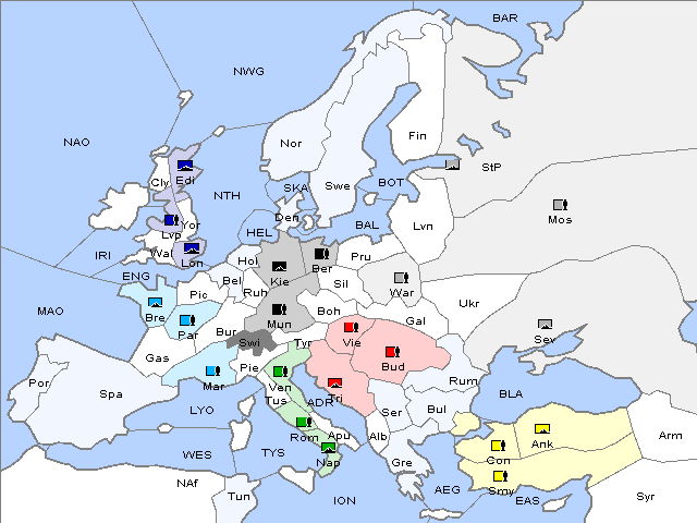 Map Spring 1901 Movement