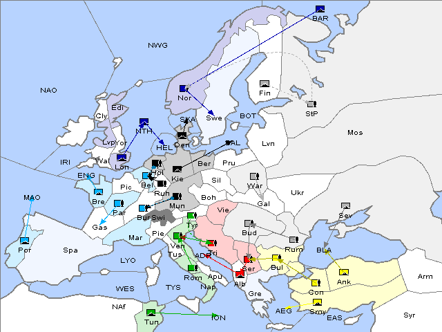 Map Spring 1902 Movement