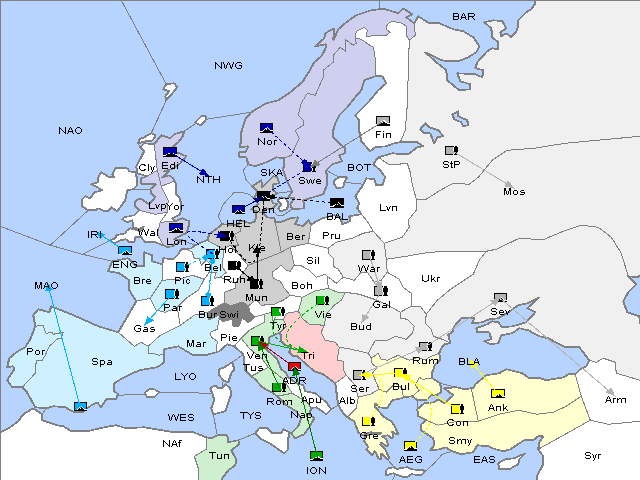 Map Spring 1903 Movement