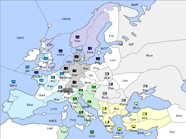 Map Spring 1904 Movement