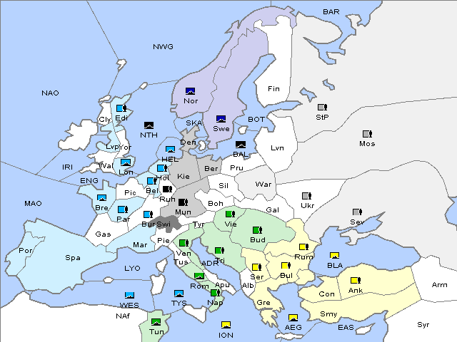 Map Spring 1906 Movement