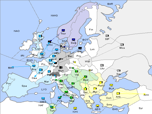 Map Spring 1906 Movement