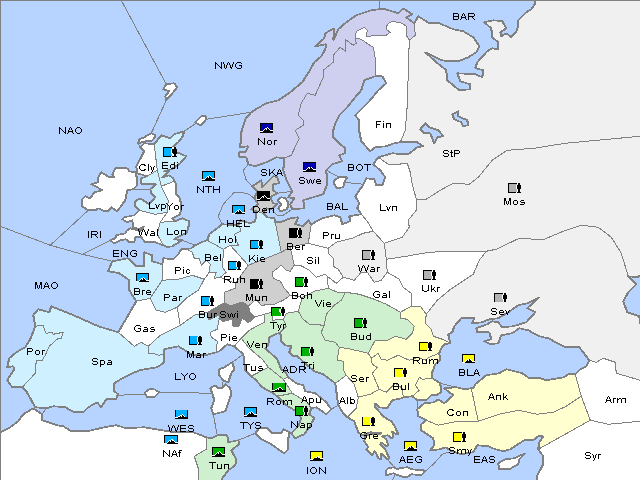 Map Spring 1907 Movement