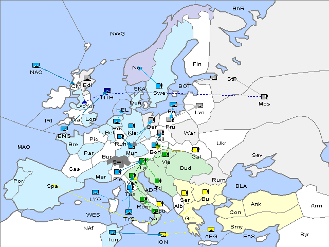 Map Spring 1910 Movement