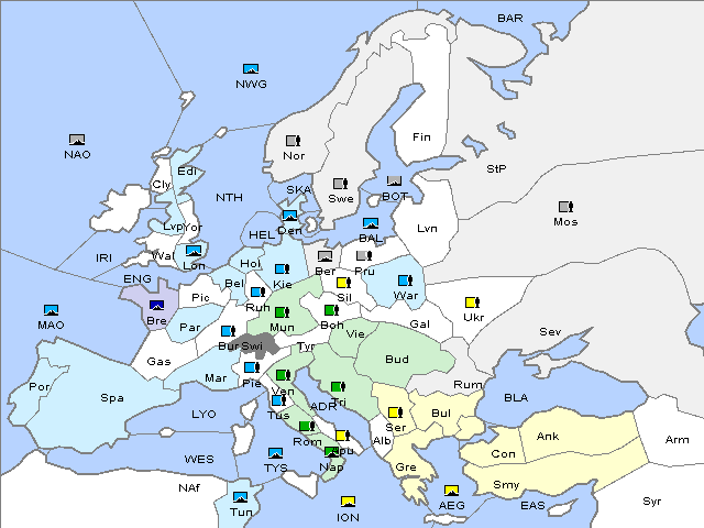 Map Spring 1912 Movement